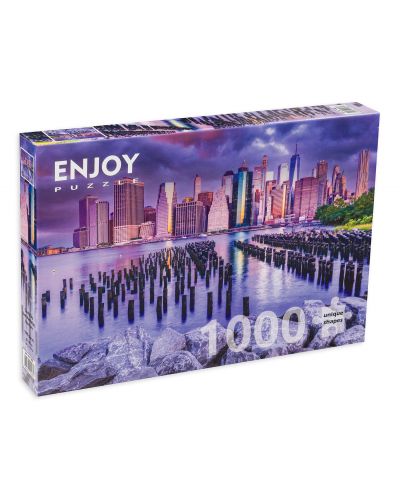 Puzzle Enjoy de 1000 piese - Cloudy Sky Over Manhattan, New York - 1